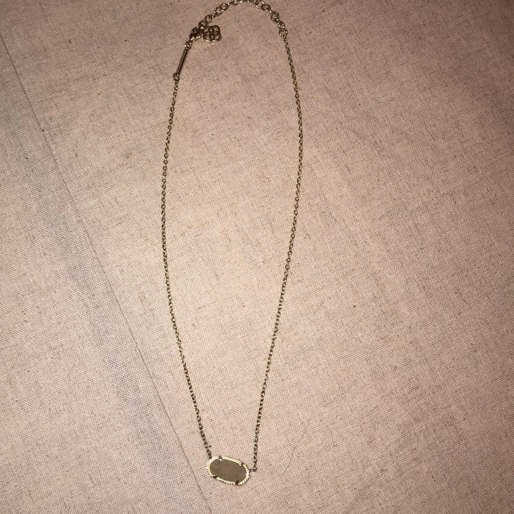 Kendra Scott Drusy plain stone necklace